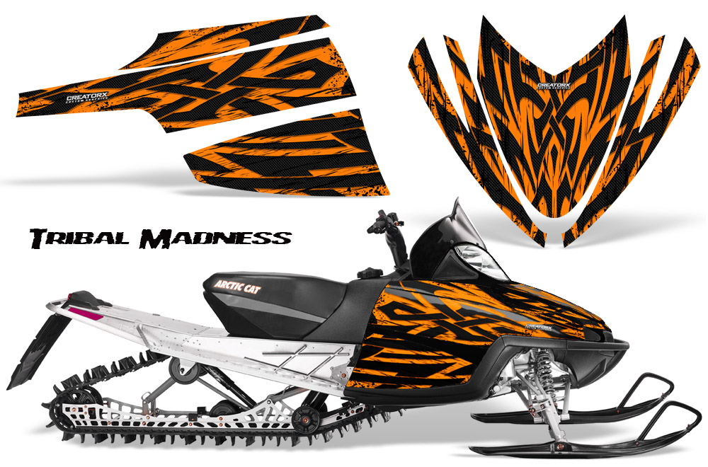 Arctic Cat M Series CrossFire Graphics Kit Tribal Madness Orange